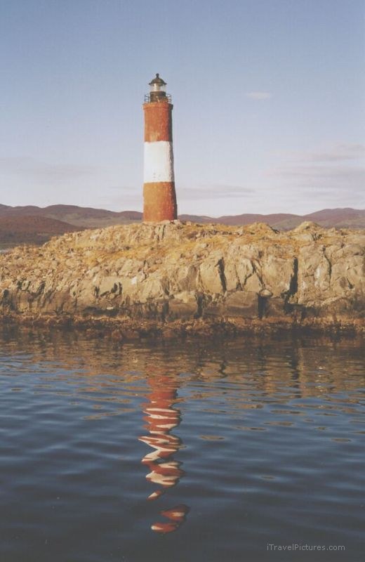 Beagle channel lighthouse reflection